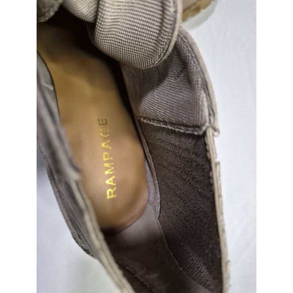 Rampage Women's Harriet Suede Lace Up Ankle Wedge Boots Tan Size 10m NWOB - Picture 6 of 11